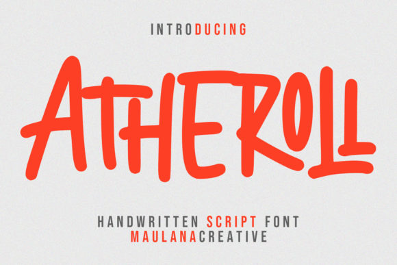 Atheroll: The Handwritten Typeface That Elevates Campaign Visuals
