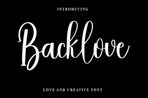 Backlove: The Bold Handwritten Font for Creative Crafters