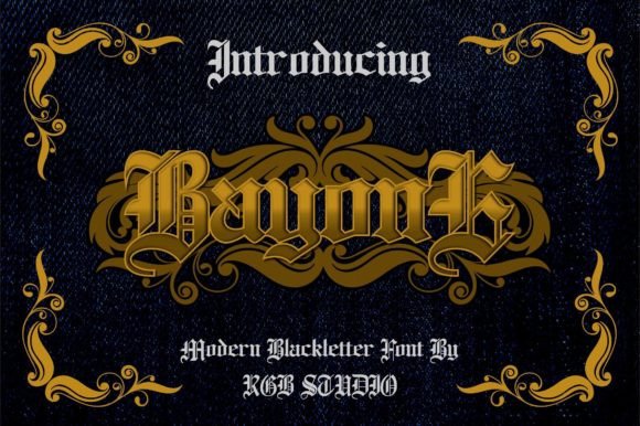 Bayone: The Bold Blackletter Typeface for Scroll-Stopping Campaigns
