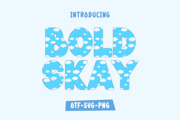Bold Skay: A Cloud-Themed Color Font for Modern Web Design