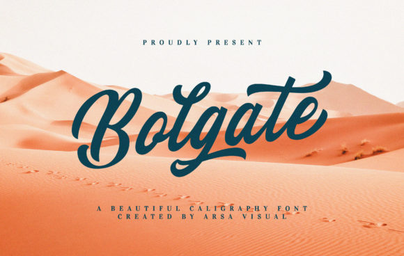 Bolgate: The Bold Script Typeface for Dynamic Brand Identity