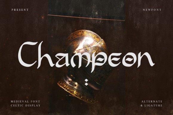 Champeon: A Medieval Display Font for Editorial Design