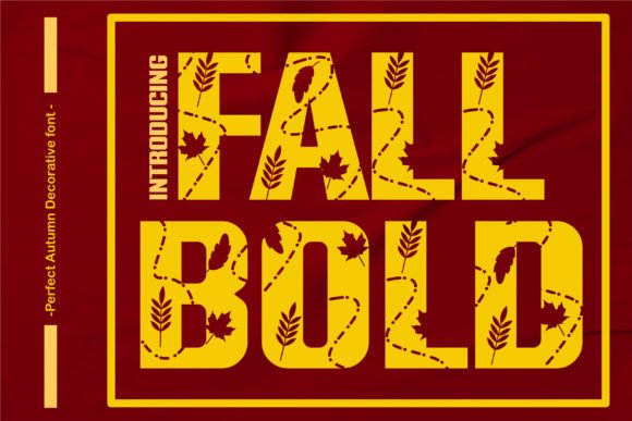 Fall Bold: The Perfect Autumn Typeface for Crafters and Sellers