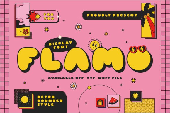 Flamo: A Bold Display Typeface for Standout Branding