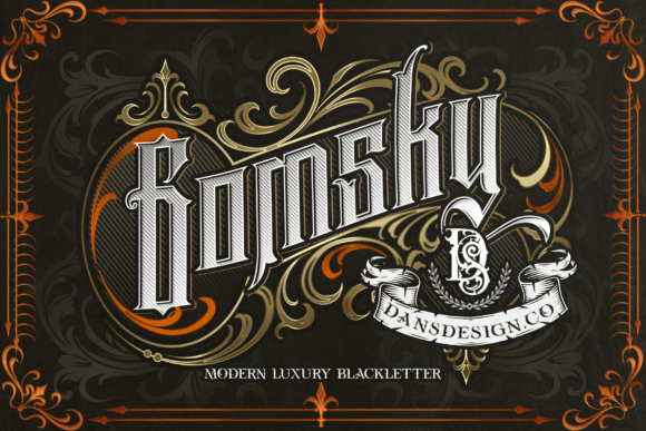 Gomsky: The Bold Blackletter Typeface for Scroll-Stopping Marketing