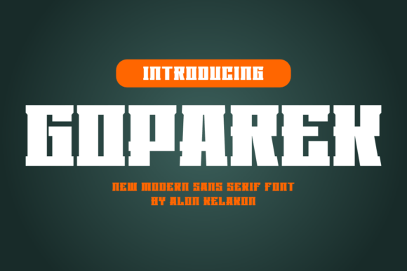 Goparek: The Bold Display Typeface for Handmade Brands
