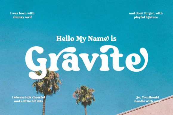 Gravite: A Bold Serif Font for High-Impact Campaigns