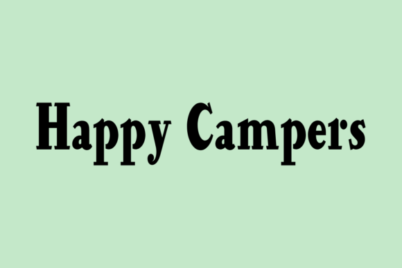 Happy Campers: A Bold Serif Typeface for Modern Editorial Design