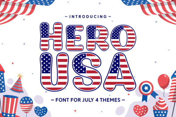 Hero Usa: The Patriotic Typeface for Bold Digital Branding