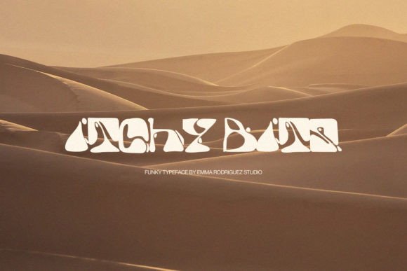 Itchy Bits: A Vintage Display Typeface for Editorial Design