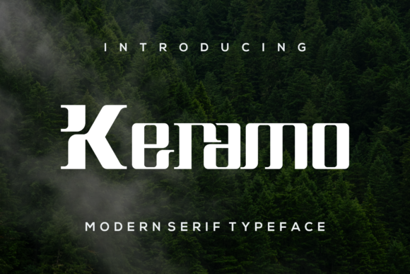 Keramo: A Bold Serif Font for Editorial Design and Brand Identity