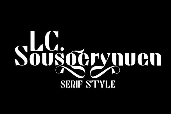 LC Sousgerynuen: The Bold Serif Typeface for Modern Editorial Design