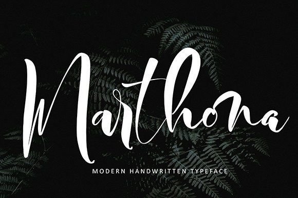 Marthona: The Bold Script Font for Handmade Product Labels and Signs