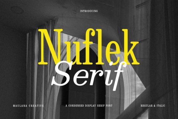 Nuflek: A Bold Serif Typeface for Modern Editorial Design