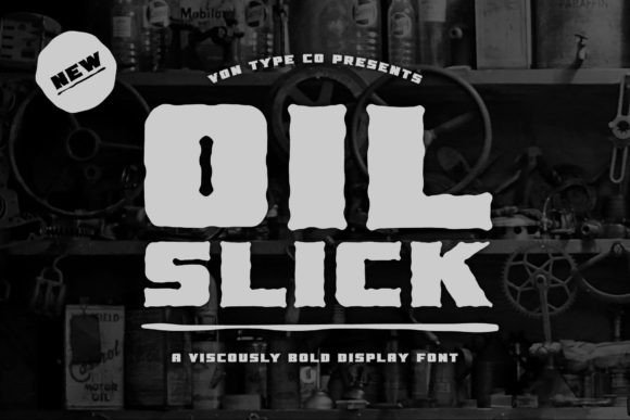 Oil Slick: The Bold Display Font for Industrial Branding Projects