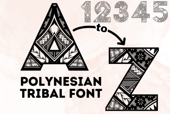 Polynesian Tribal: A Bold Typeface for Digital Brand Identity
