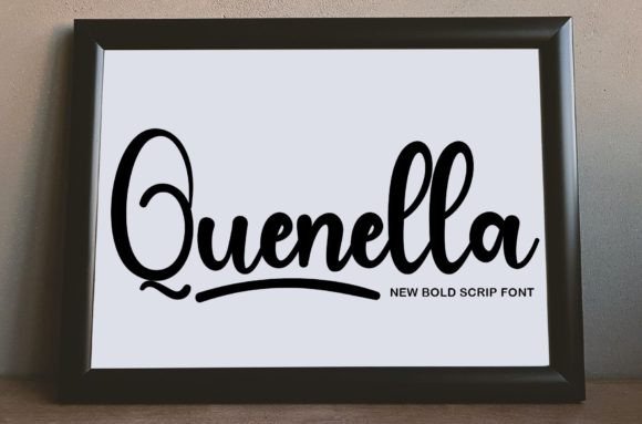 Quenella: A Bold Handwritten Typeface for Modern Web Design