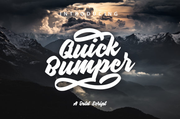Quick Bumper: A Bold Handwritten Typeface for Modern Editorial Design