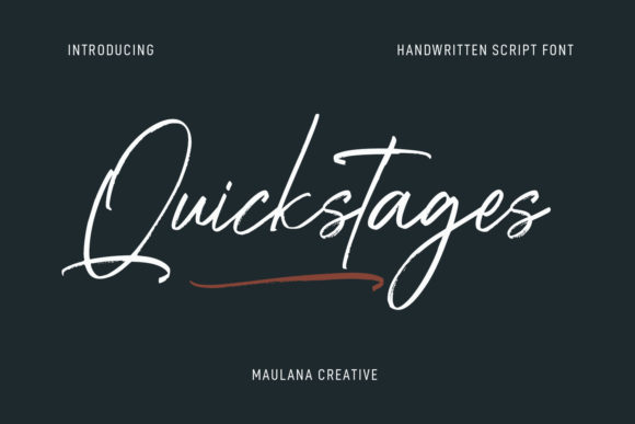Quickstages: A Script Font for Expressive Editorial Design