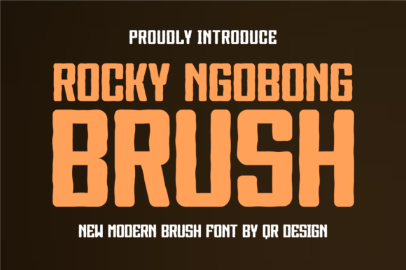 Rocky Ngobong Brush: A Bold Typeface for Editorial Design