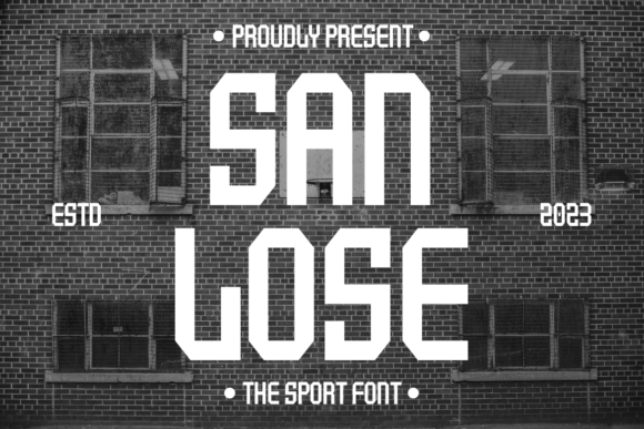 San Lose: The Bold Sans Serif Typeface for Handmade Creators