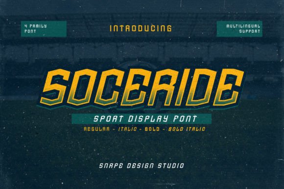 Soceride: The Bold Display Typeface for Editorial Impact