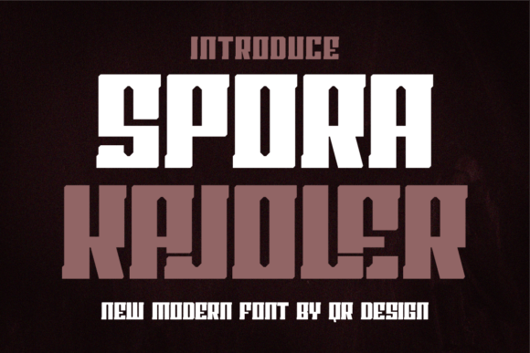 Spora Kajoler: The Bold Typeface for Authentic Brand Identity