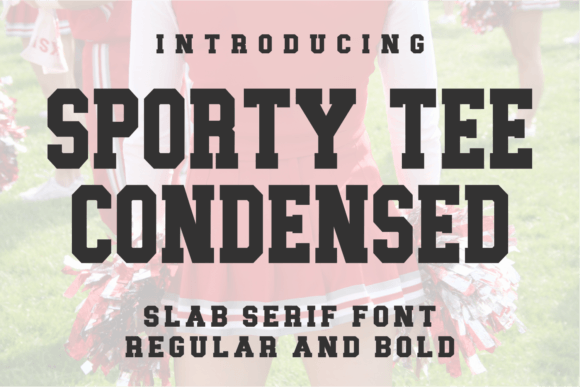 Sporty Tee Condensed: The Bold Serif Typeface for High-Impact Campaigns