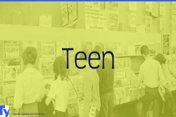 Teen: The Superelliptical Display Typeface for Handmade Labels and Shop Branding
