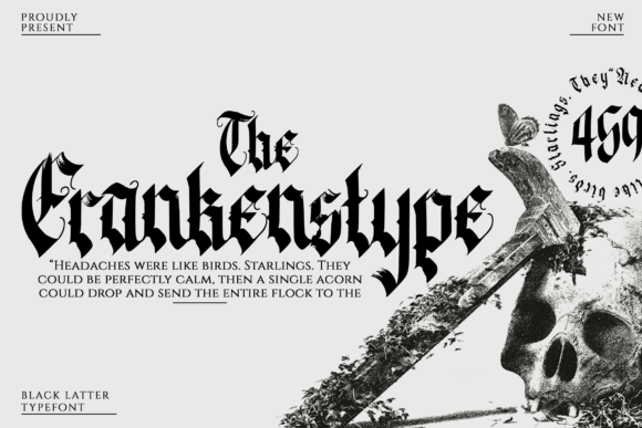 The Frankenstype: A Bold Blackletter Font for Standout Branding