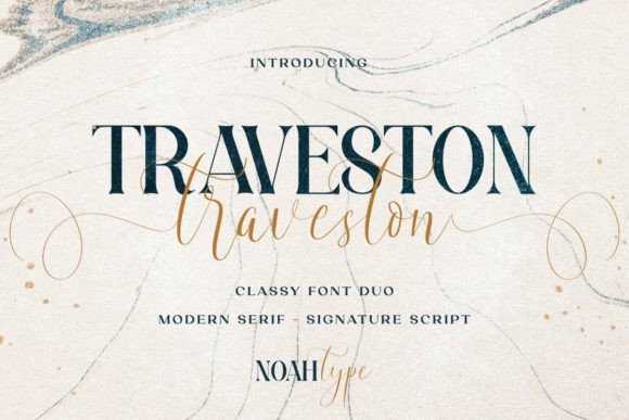 Traveston: The Premium Display Font for Polished Small Business Branding