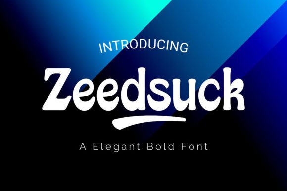 Zeedsuck: The Bold Display Font That Elevates Handmade Crafts
